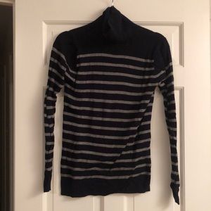 JCrew Striped Turtle Neck
